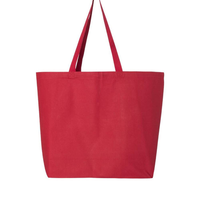 Q-Tees Jumbo Canvas Tote Bag