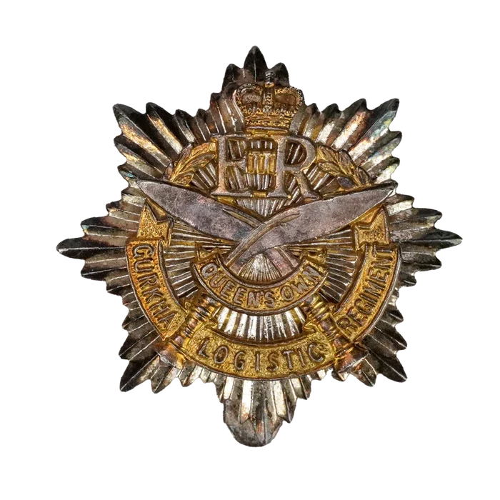 Queen's Own Gurkha Logistic Regiment (QOGLR) Cap Badge - British Army Surplus - Flags, Badges & Insignia