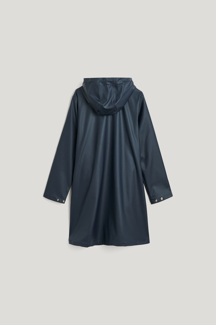 Rain jacket with a feminine A-line silhouette