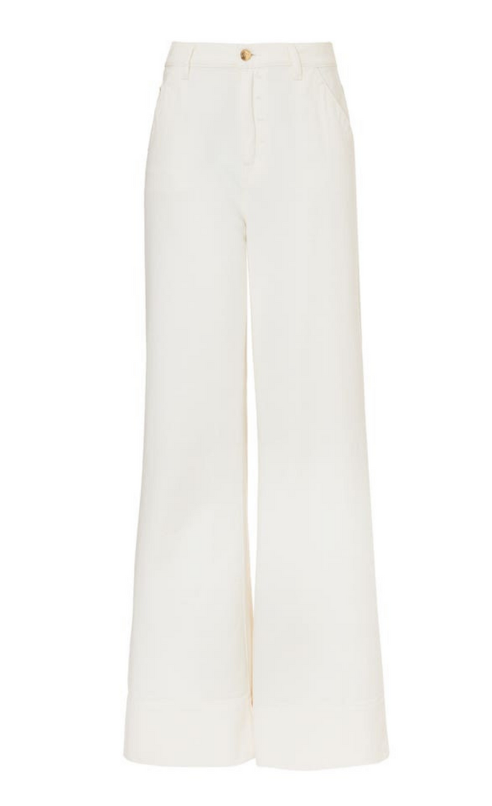 Raquel Wide-Leg Jean - White