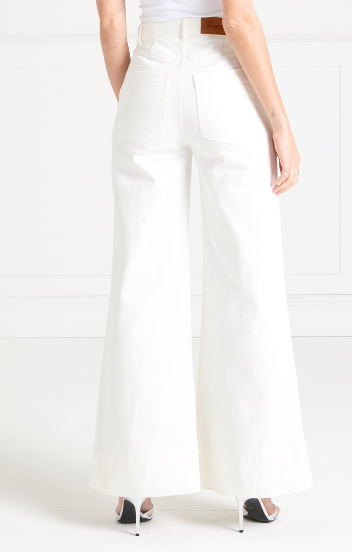 Raquel Wide-Leg Jean - White