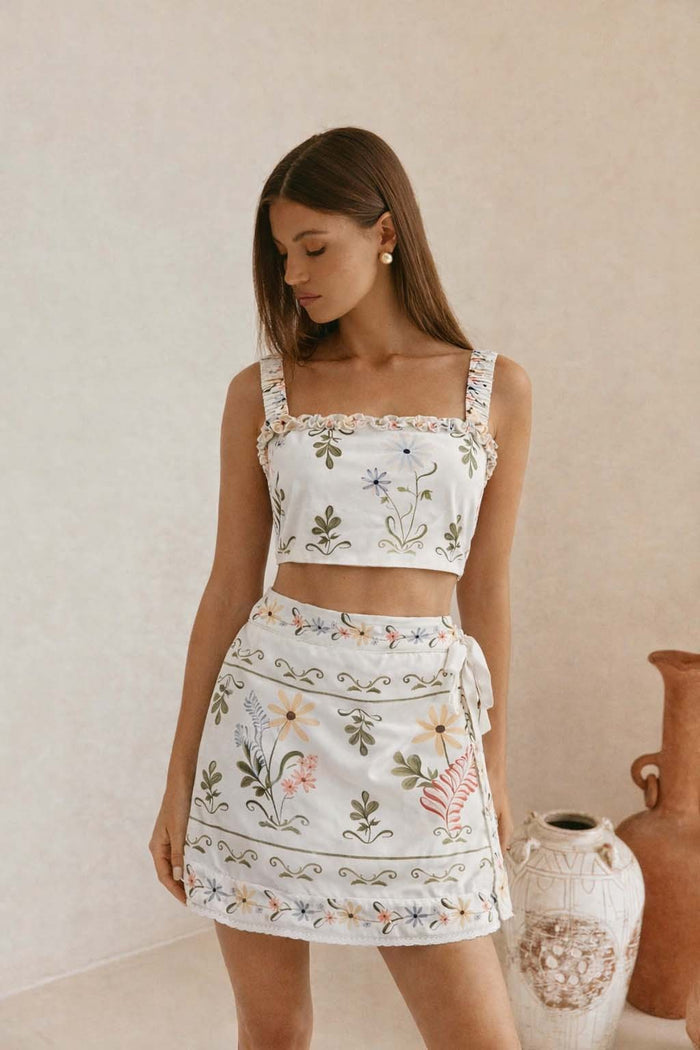 Rayne Floral Ruffle Top