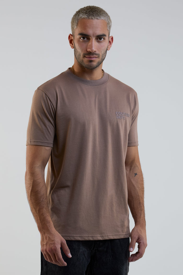 Redbridge 3-Pack Regular Fit Cotton T-Shirts - Black/Stone/Brown