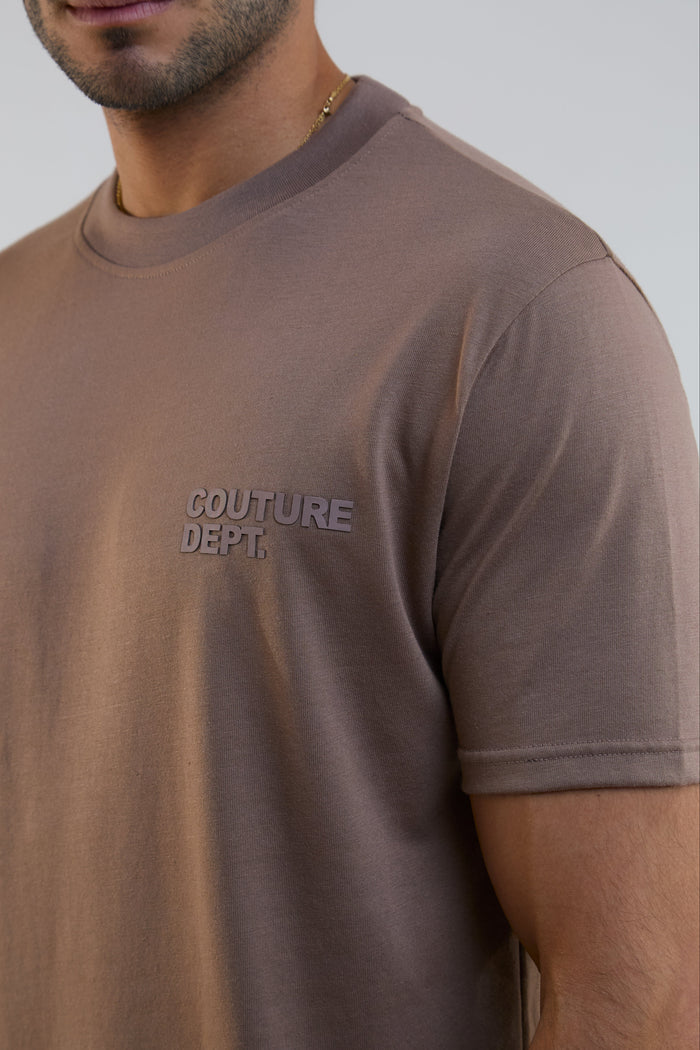 Redbridge Regular Fit Cotton T-Shirt - Brown