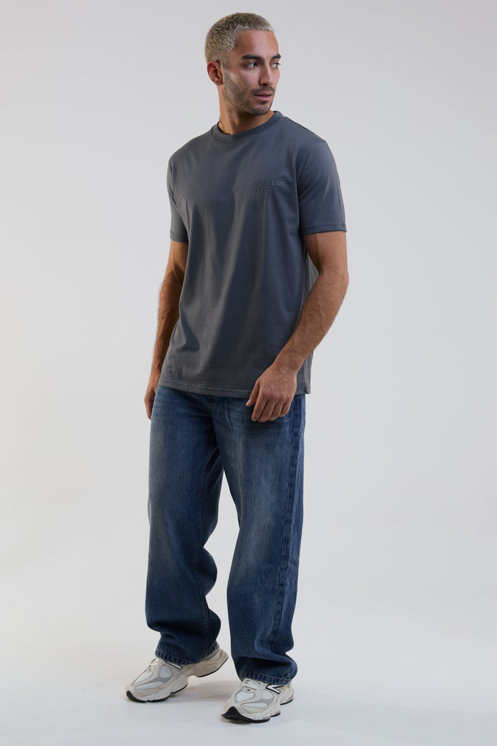 Redbridge Regular Fit Cotton T-Shirt - Dark Grey