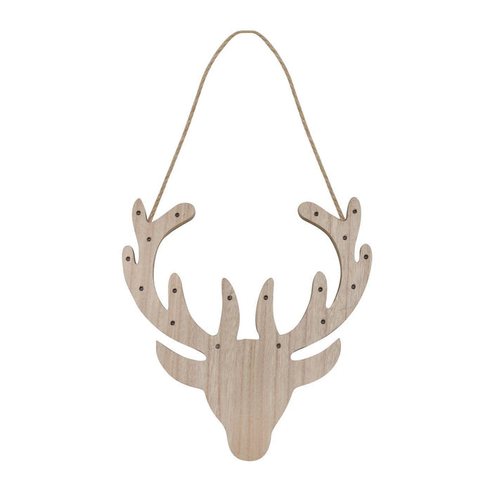 Reindeer Wooden Light Up Christmas Decoration LED Battery