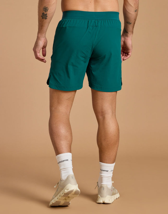 Relentless 7" Shorts in Goodnight Green