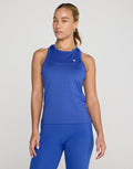 Relentless Racer Back Tank in Tidal Blue