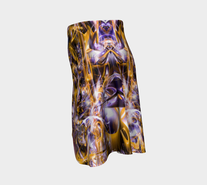 Relinquishing the Light High Waist Flare Skirt