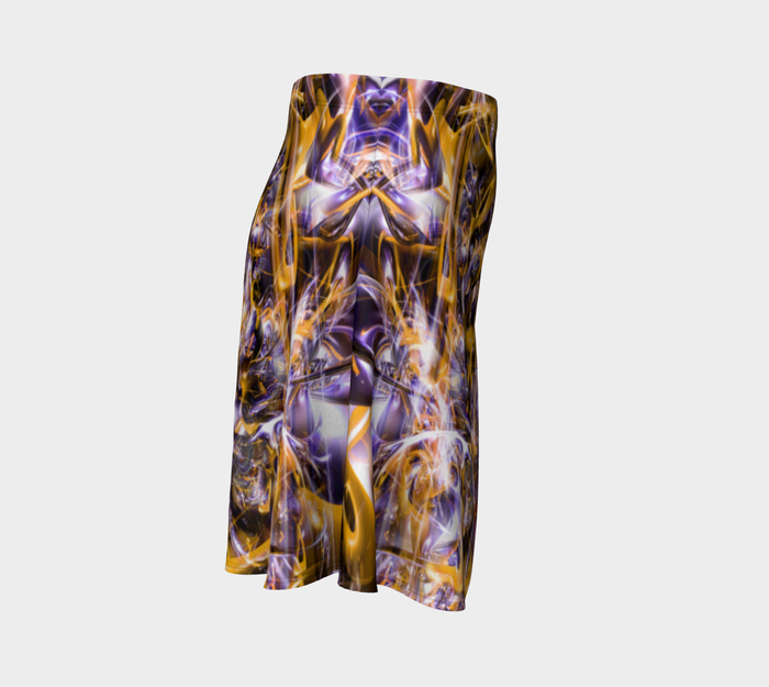 Relinquishing the Light High Waist Flare Skirt