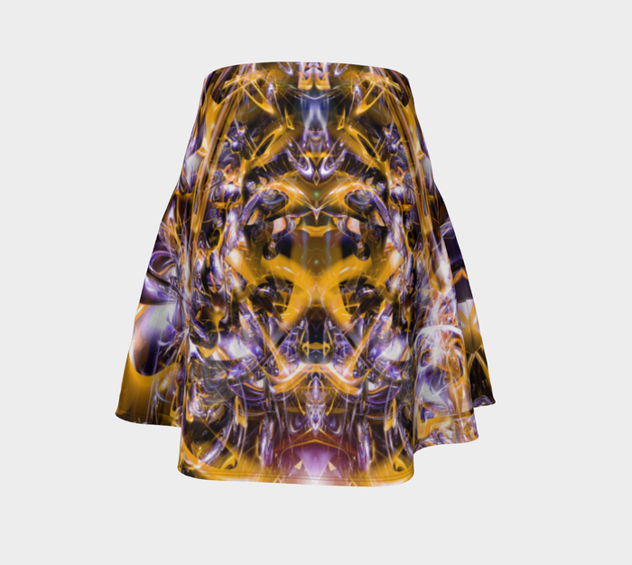 Relinquishing the Light High Waist Flare Skirt