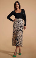 RENZO SKIRT (BUFF LEOPARD)