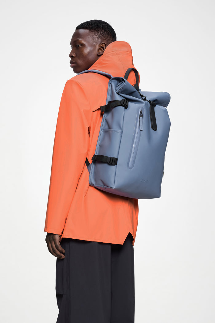 RAINS Rolltop Rucksack Large Blue Dusk 28L H63 x D14 x W32 cm Backpack