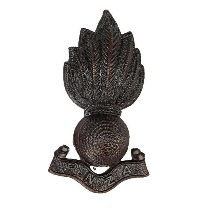 Royal New Zealand Artillery (RNZA) Collar Badge - New Zealand Army Surplus - Flags, Badges & Insignia