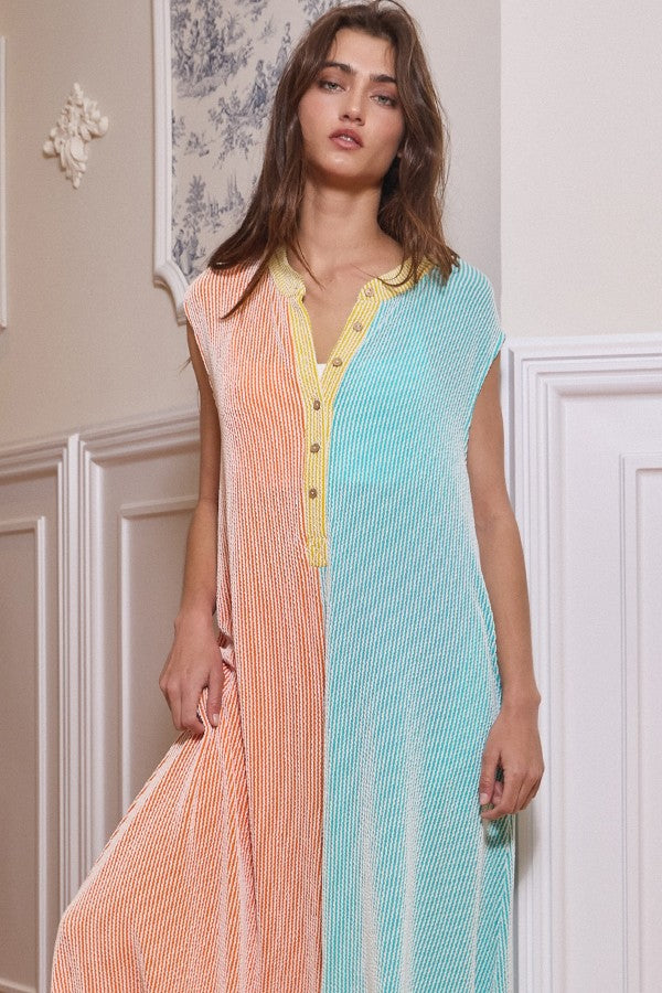 Santa Monica Color-Block Jumpsuit