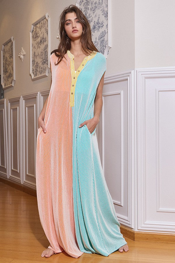 Santa Monica Color-Block Jumpsuit