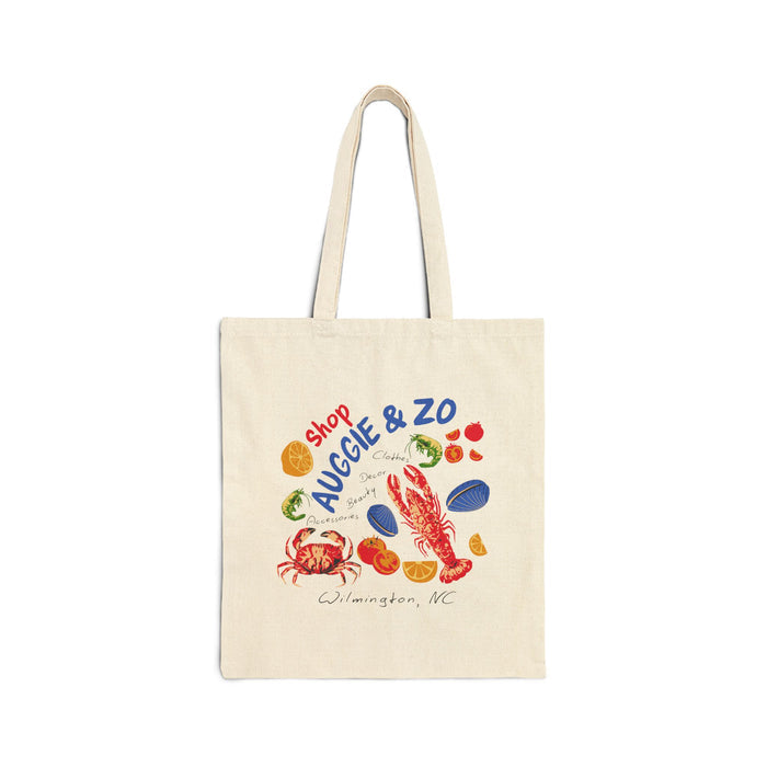 Seafood Market Canvas Tote Bag