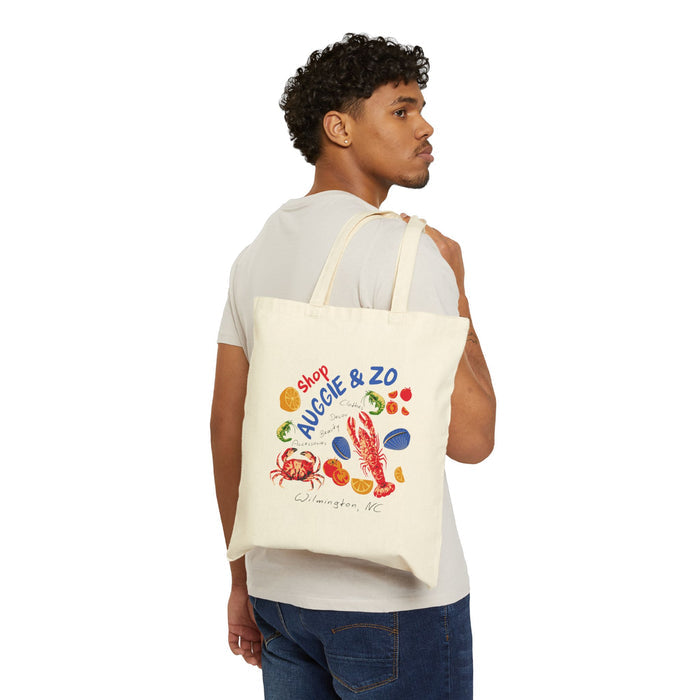 Seafood Market Canvas Tote Bag