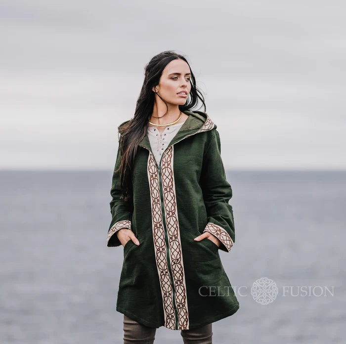 Celtic Fusion Design, Irish-designed folklore-inspired clothing created with a focus on sustainability, natural textures, and