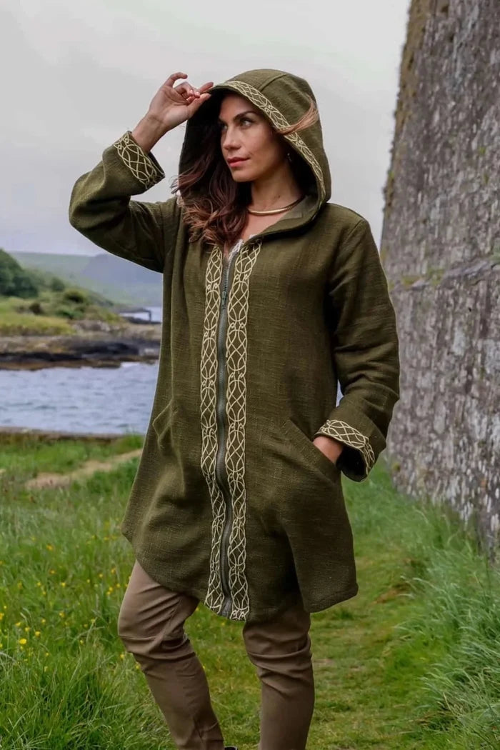 Celtic Fusion Design, Irish-designed folklore-inspired clothing created with a focus on sustainability, natural textures, and