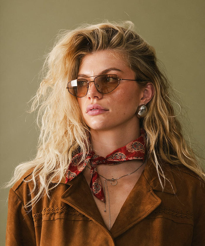 GIGI PIP - Sienna Aviator Sunglasses - Brown - View 3