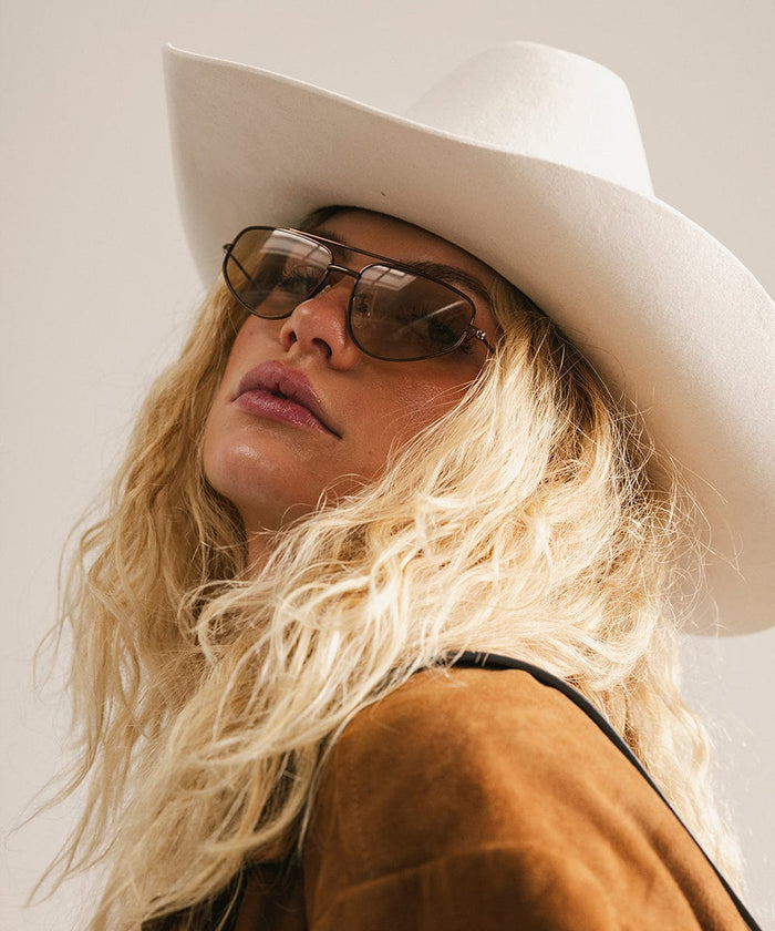 GIGI PIP - Sienna Aviator Sunglasses - Brown - View 5
