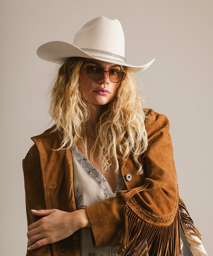 GIGI PIP - Sienna Aviator Sunglasses - Brown - View 7