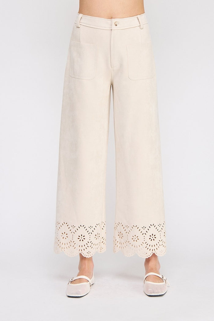 Sienna Suede Wide Leg Pants - Adored A Lovely Boutique