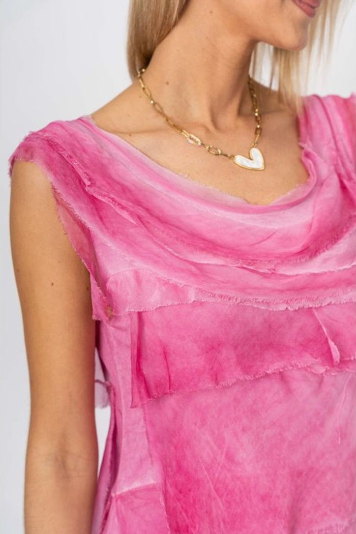 Silk Ruffle Dress