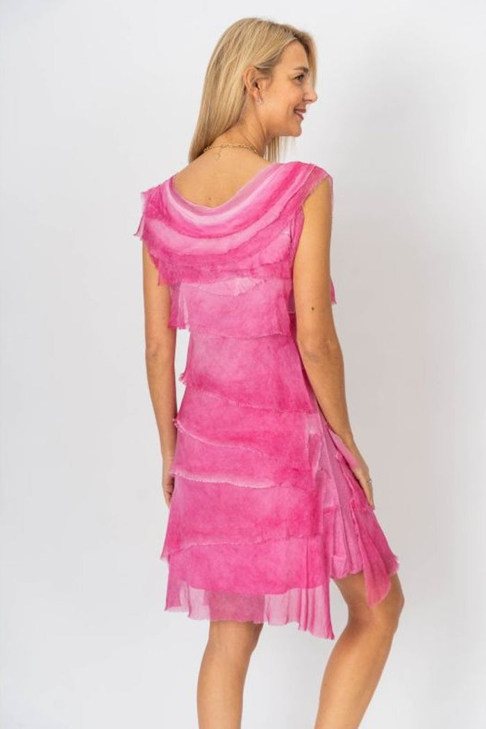 Silk Ruffle Dress