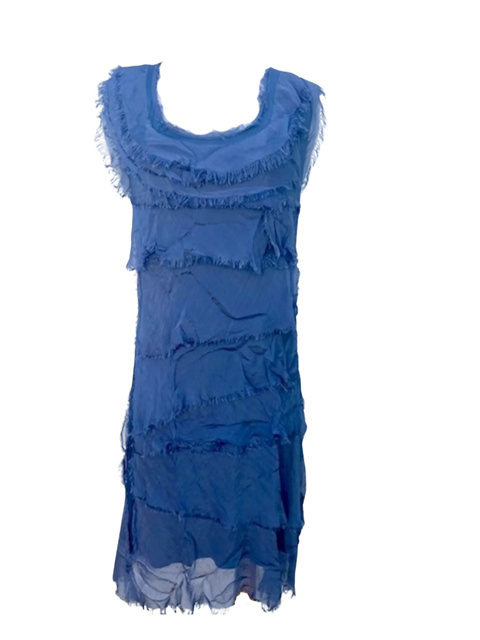 Silk Ruffle Dress
