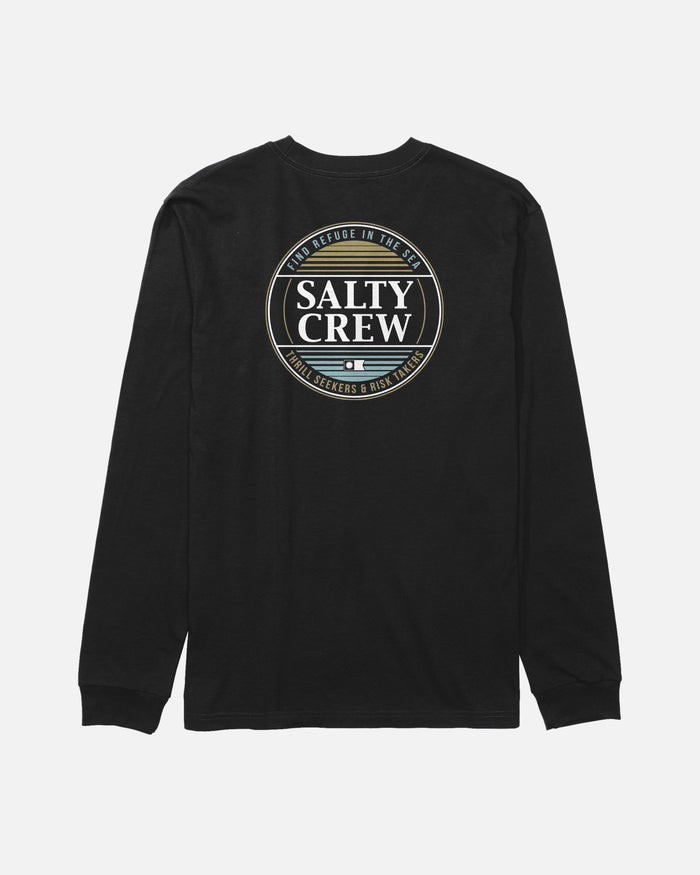 Simple Fade  Ls Tee Kids - Black