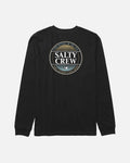Simple Fade  Ls Tee Kids - Black
