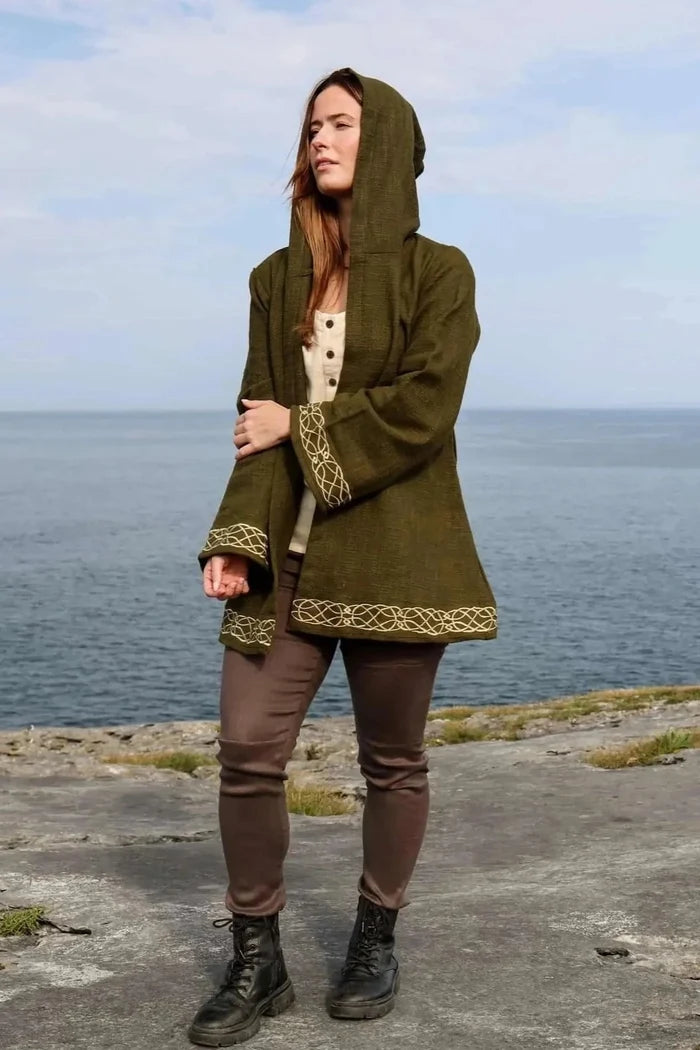 Celtic Fusion Design, Irish-designed folklore-inspired clothing created with a focus on sustainability, natural textures, and