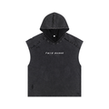 Snow Washed Boxy Hooded Tank Top