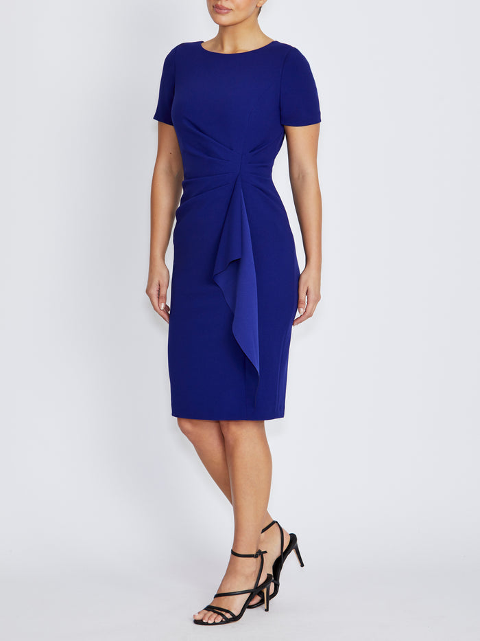Solana Imperial Blue Stretch Crepe Dress