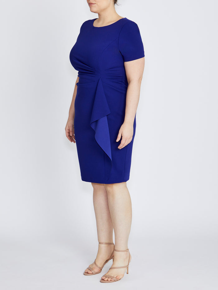 Solana Imperial Blue Stretch Crepe Dress