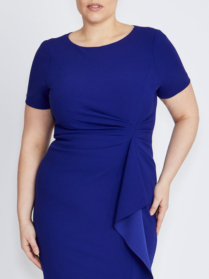 Solana Imperial Blue Stretch Crepe Dress