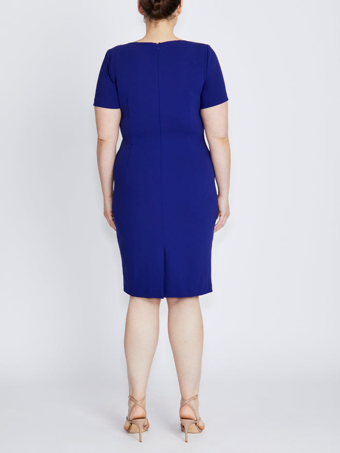 Solana Imperial Blue Stretch Crepe Dress
