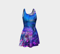 Spacial Recognition Fitted Flare Dress