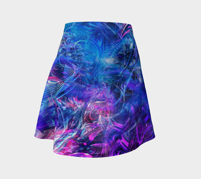 Spacial Recognition High Waist Flare Skirt