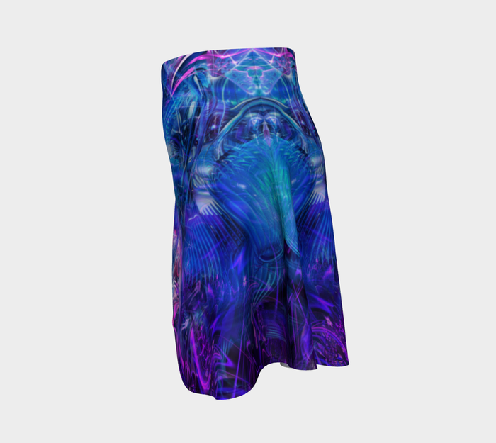 Spacial Recognition High Waist Flare Skirt