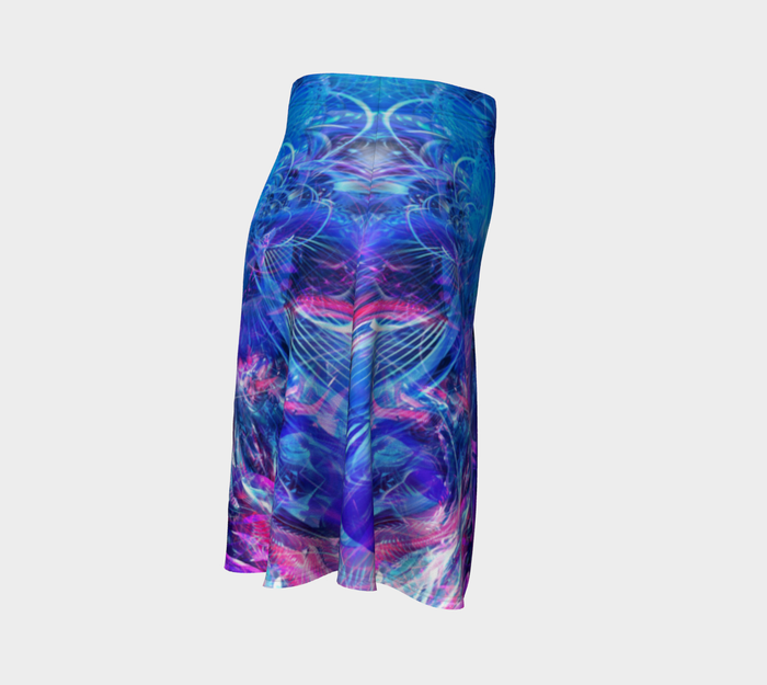 Spacial Recognition High Waist Flare Skirt