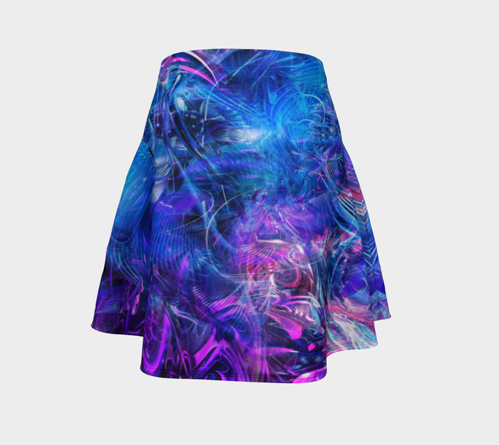 Spacial Recognition High Waist Flare Skirt