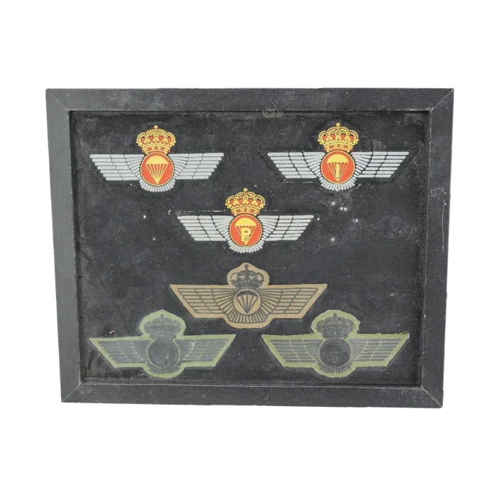 Spanish Army Parachute Qualification Wings Display Board - Spanish Army Surplus - Flags, Badges & Insignia