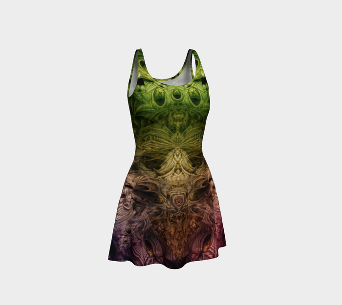 Spectral Evidence Fitted Flare Dress