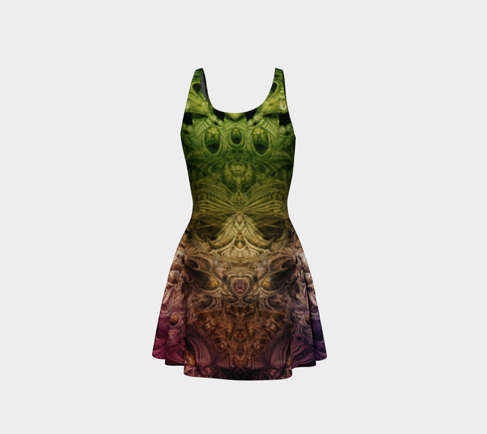 Spectral Evidence Fitted Flare Dress