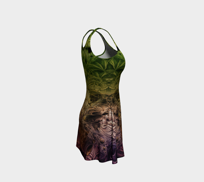 Spectral Evidence Fitted Flare Dress