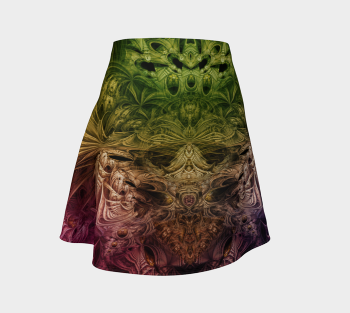 Spectral Evidence High Waist Flare Skirt