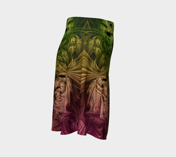 Spectral Evidence High Waist Flare Skirt